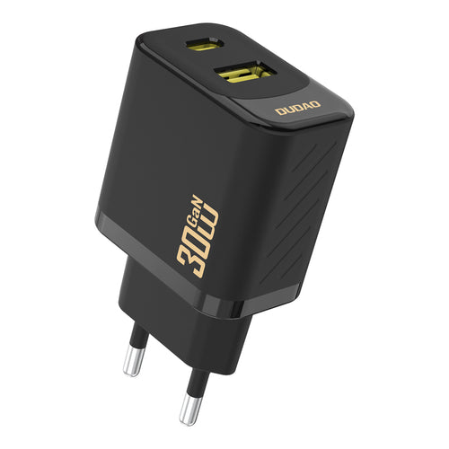Laadija Dudao A27, USB+Type C, 30w (must)