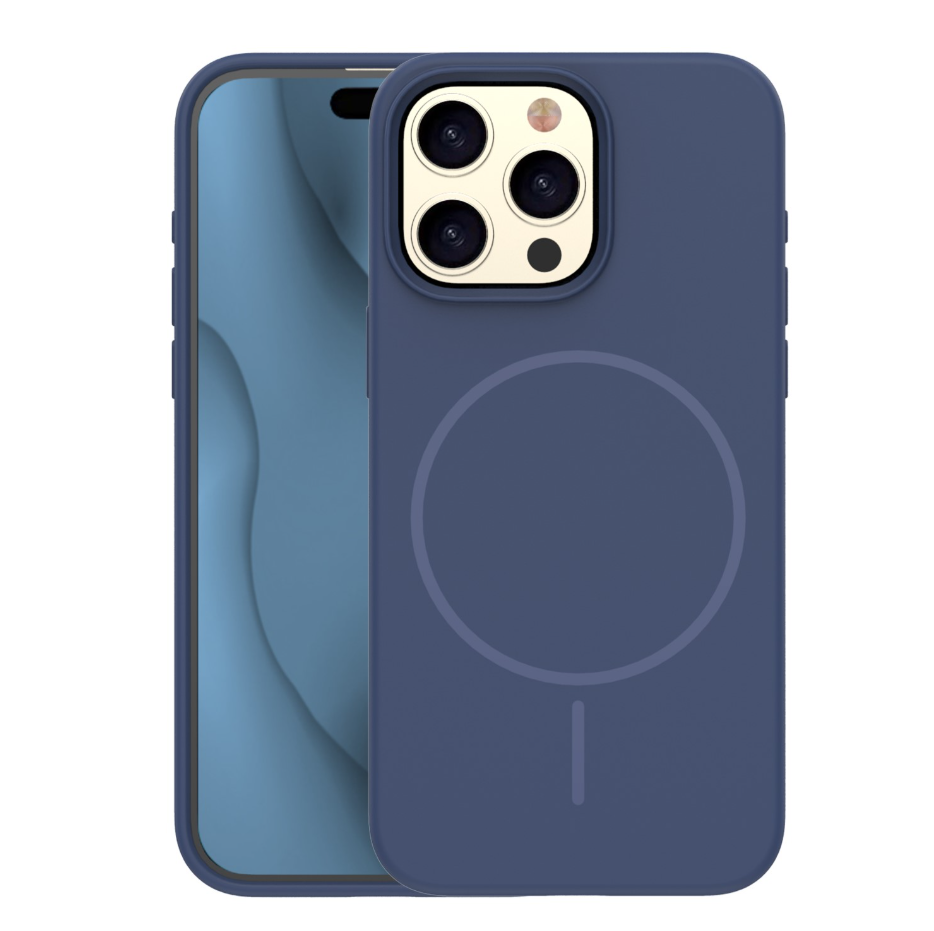 Ümbris Silicone Thin Mag Apple iPhone 15 Pro Max (sinine)