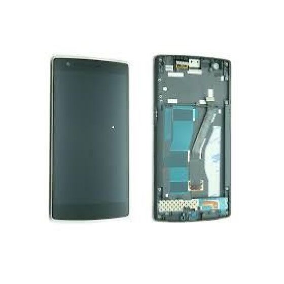 Varuosa Oneplus One LCD ekraan raamiga (must)