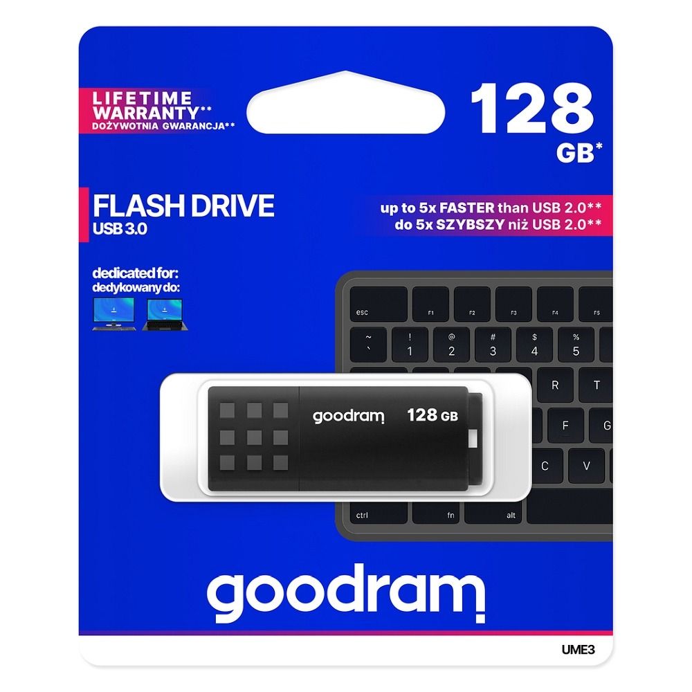 Mälupulk Goodram UTS3 128GB USB 3.2 (must)