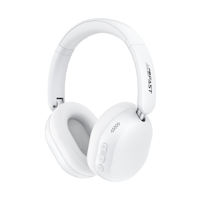Bluetooth kõrvaklapid Acefast H12 Hybrid ANC (valge)