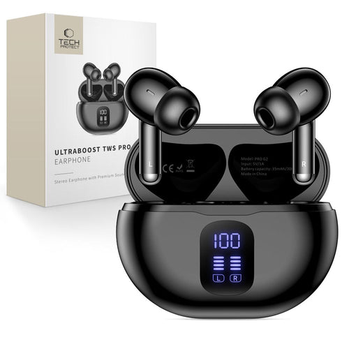 Bluetooth Kõrvaklapid Tech-Protect UltraBoost TWS Pro G2 (must)