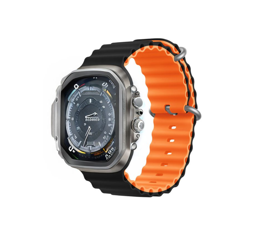 Kellarihm Devia Deluxe Sport6 Apple Watch 44 /45 /49 mm (must/oranze)