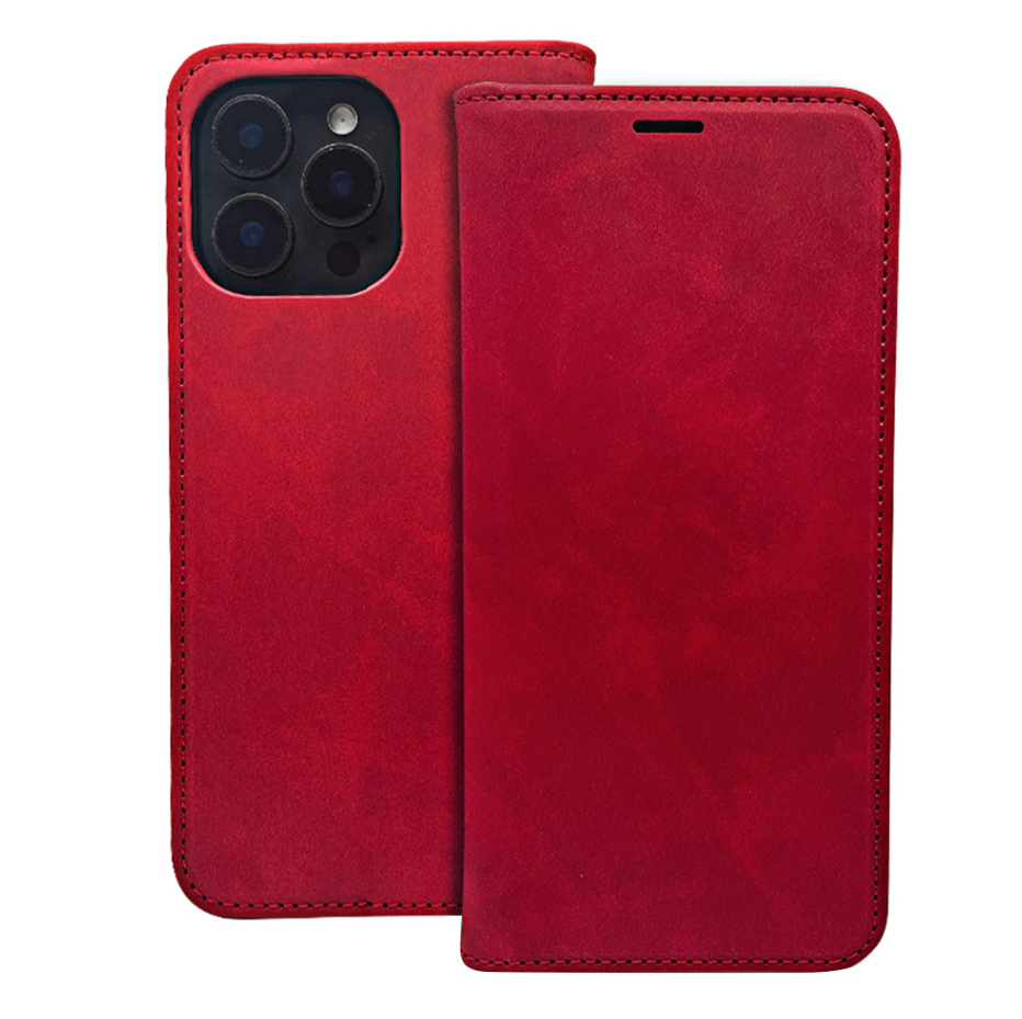 Ümbris kaanega Smart Suede Samsung Galaxy A36/ A37 (punane)