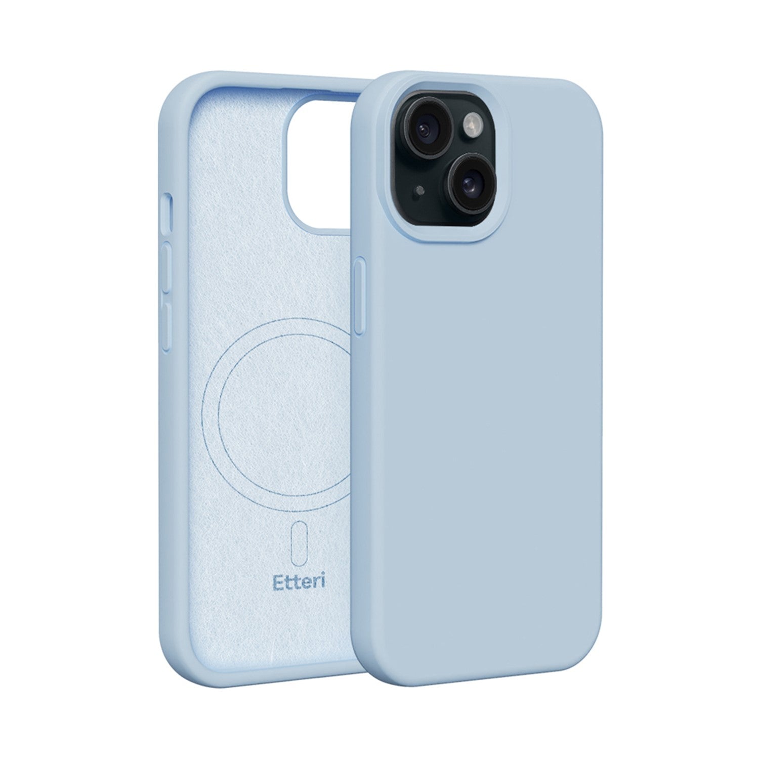 Ümbris Etteri silicone MagSafe iPhone 16e / 17e (helesinine)