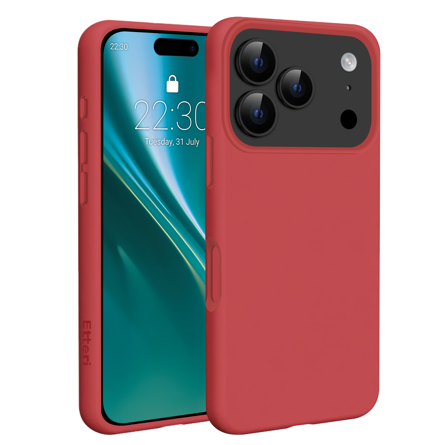 Ümbris Etteri silicone MagSafe iPhone 17 Pro Max (punane)