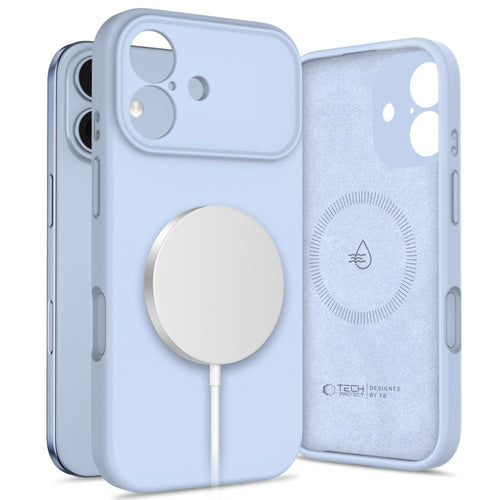 Ümbris Tech-Protect Silicone MagSafe iPhone 17 (helesinine)