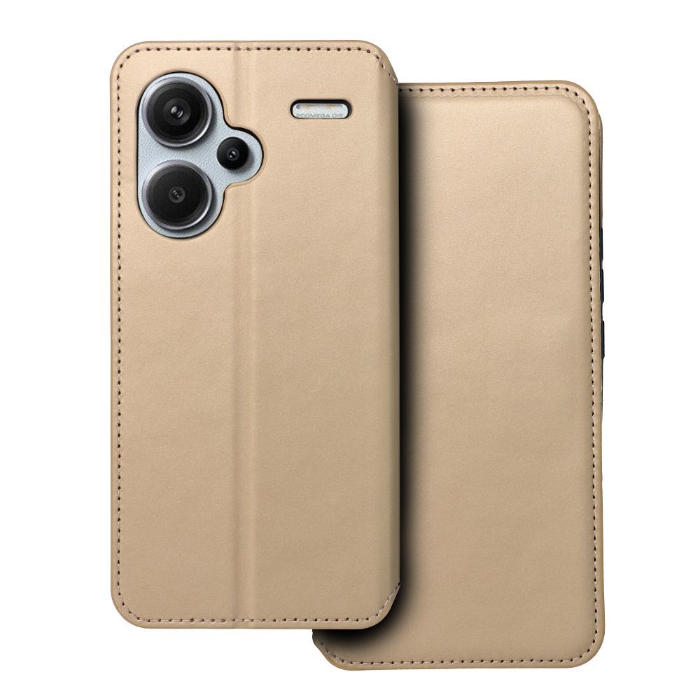 Ümbris kaanega Dual Pocket Xiaomi Redmi Note 13 Pro Plus (kuldne)