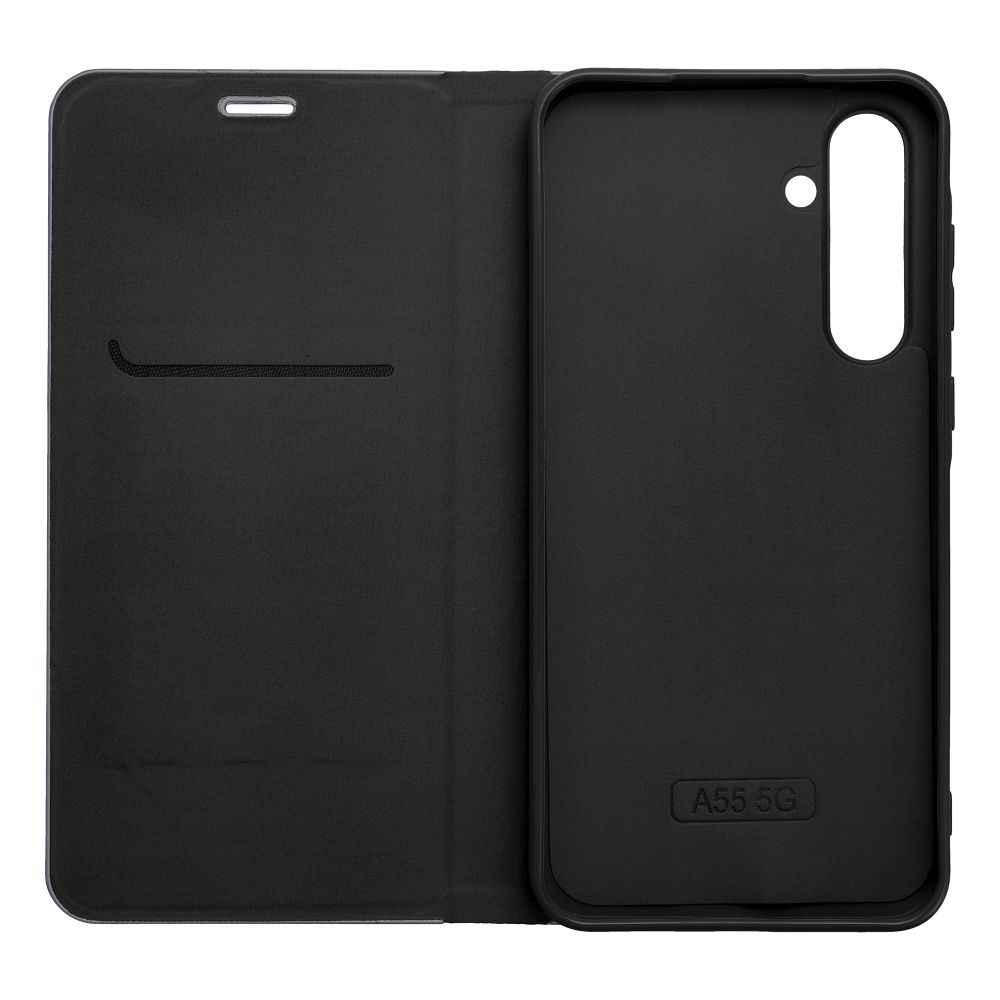 Ümbris kaanega Luna Book Samsung A13 4G (must)