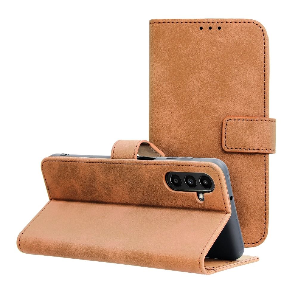 Ümbris kaanega TENDER Book Samsung A13 4G (pruun)
