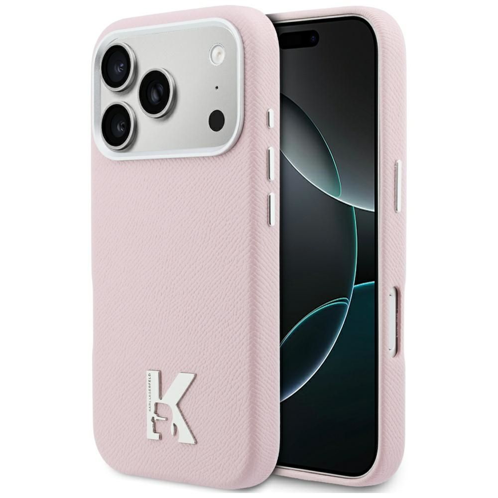 Karl Lagerfeld KHead Logo MagSafe for iPhone 17 Pro Max (roosa)