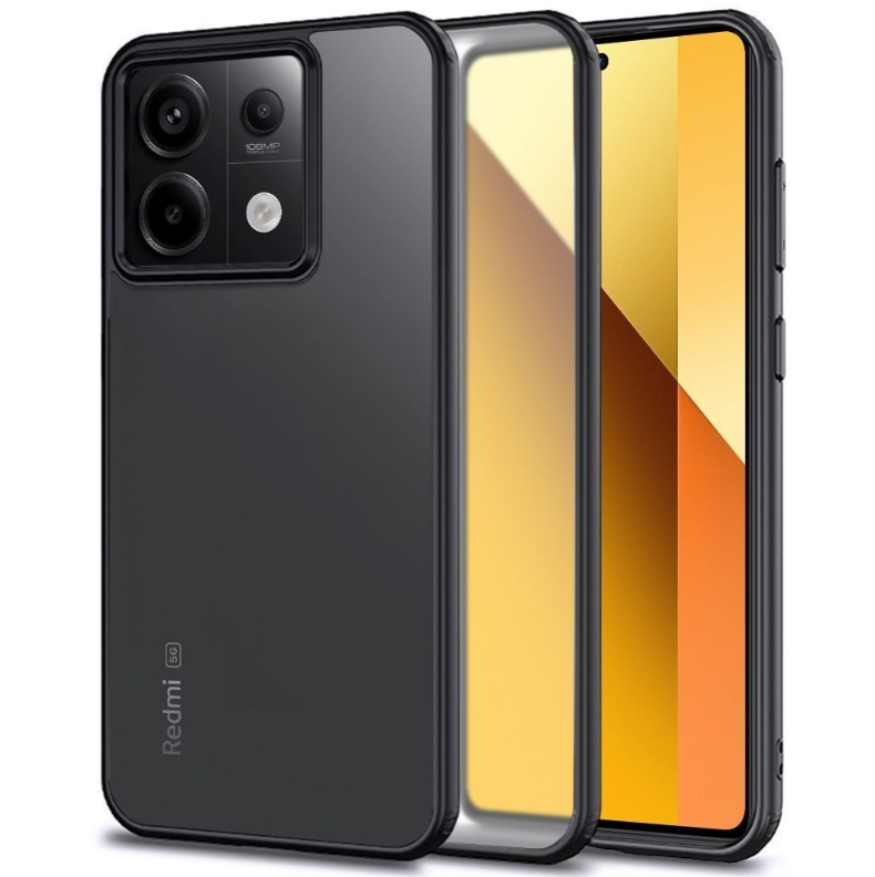 Ümbris Reach Matte Xiaomi Poco X8 Pro (läbipaistev / must)