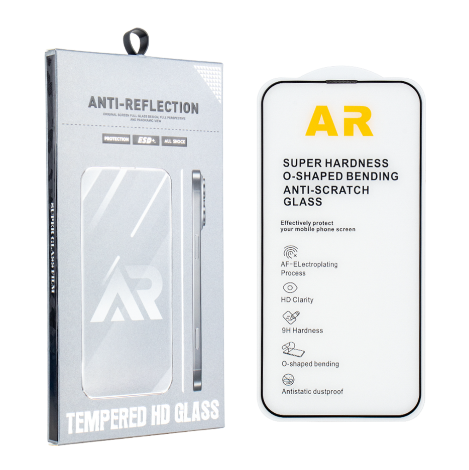Kaitseklaas Full Glue Anti-reflective iPhone 13/ iPhone 13 Pro/ iPhone 14/ iPhone 16e/ iPhone 17e (must)