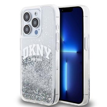 Ümbris DKNY Liquid Glitter Arch Logo iPhone 14 Pro (läbipaistev)