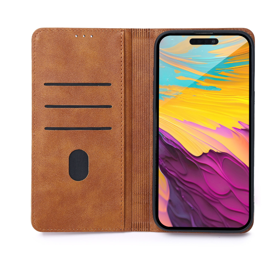 Ümbris kaanega Smart Seam Xiaomi Redmi Note 15 5G (pruun)