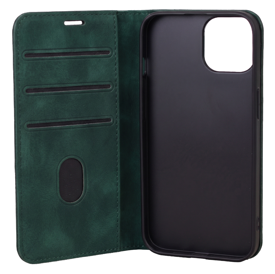 Ümbris kaanega Smart Suede Xiaomi Redmi Note 15 5G (roheline)