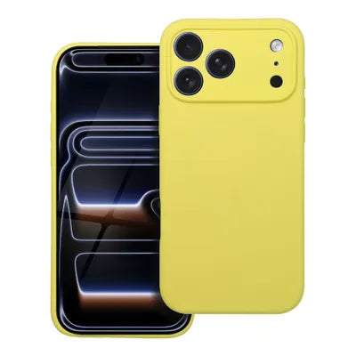 Ümbris Silicone 2mm MagSafe iPhone 17 Pro Max (kollane)