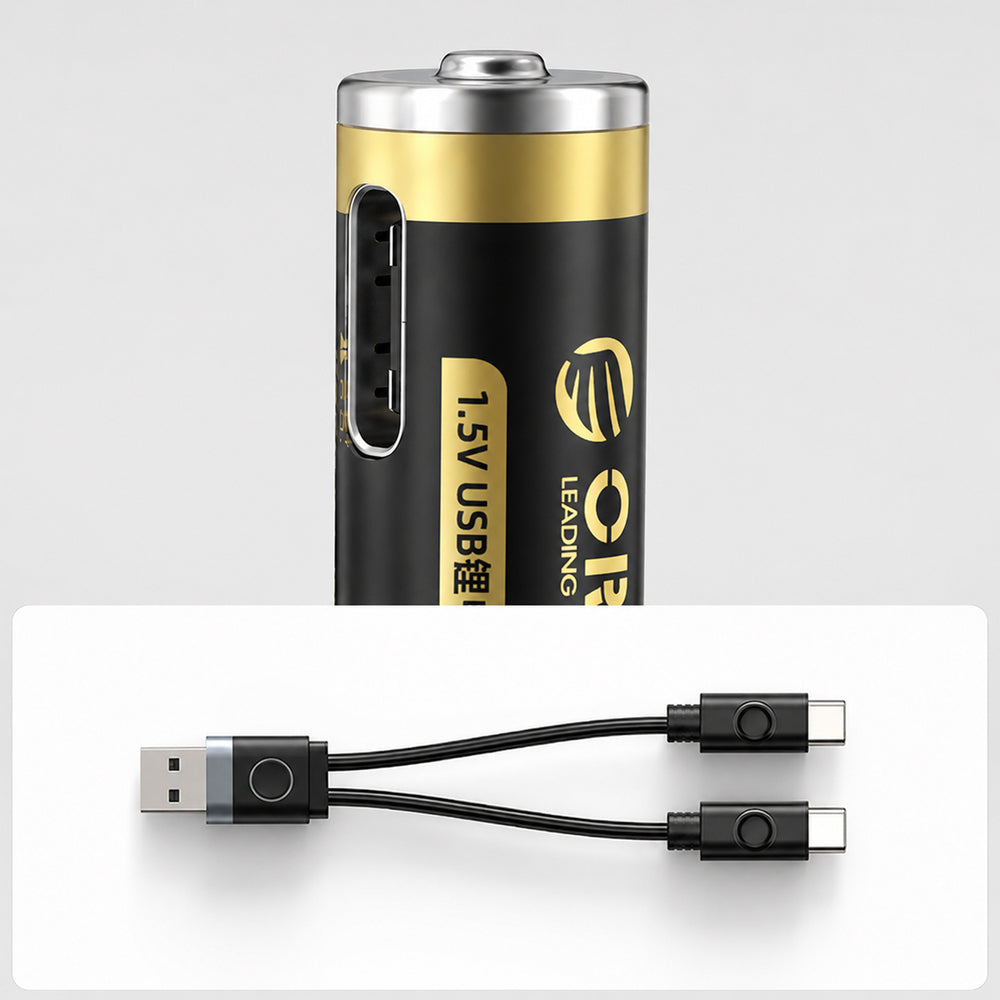 Patarei Orico AAA USB-C Laetav (2 tk + kaabel)