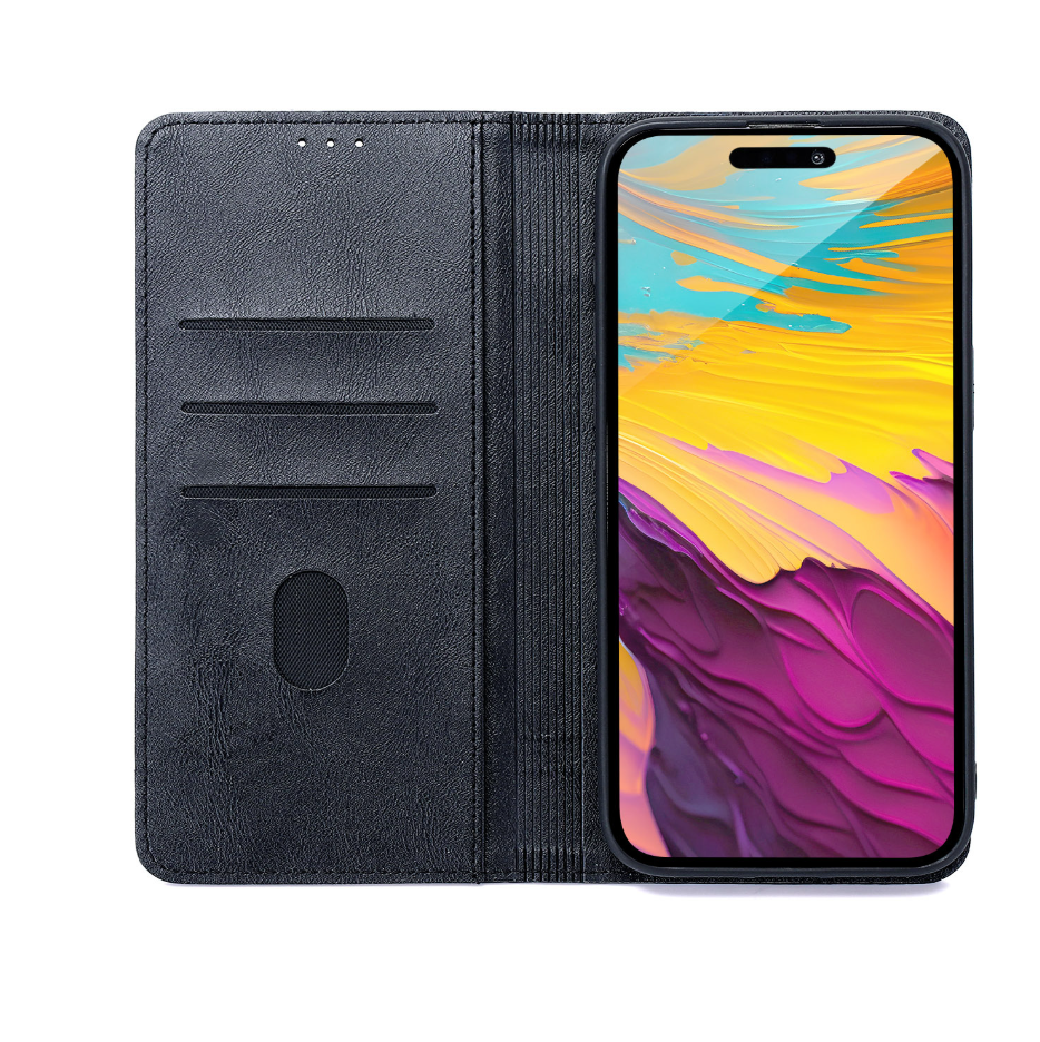 Ümbris kaanega Smart Seam Samsung A17 (must)