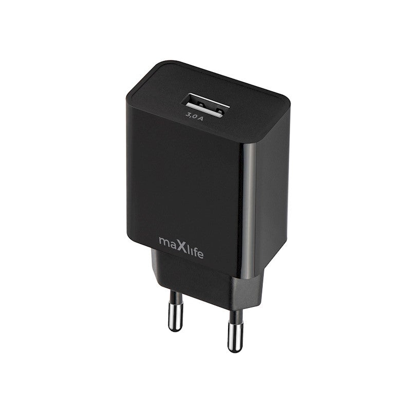 Laadija Maxlife MXTC-11 USB-A 3A (must)