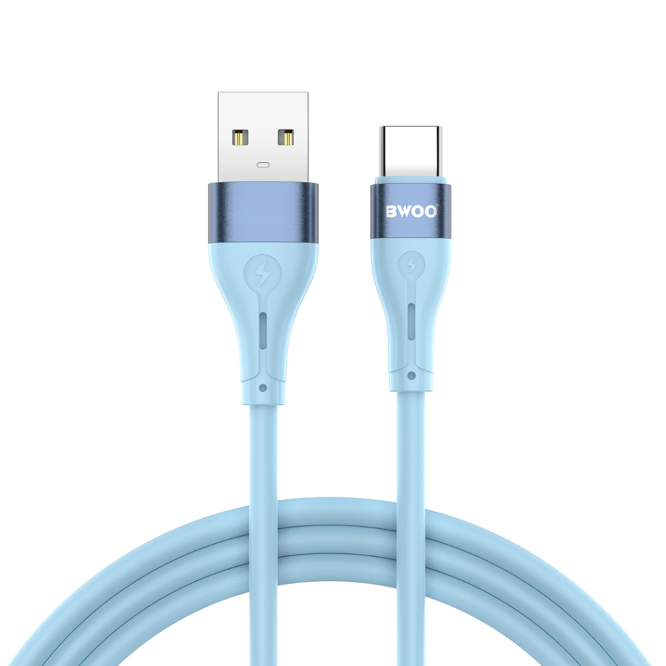 Juhe BWOO X280C 3A, USB-Type-C, 1m (helesinine)