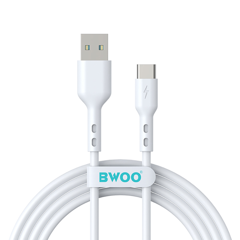 Juhe BWOO 3A USB-A to Type-C (1m / valge)