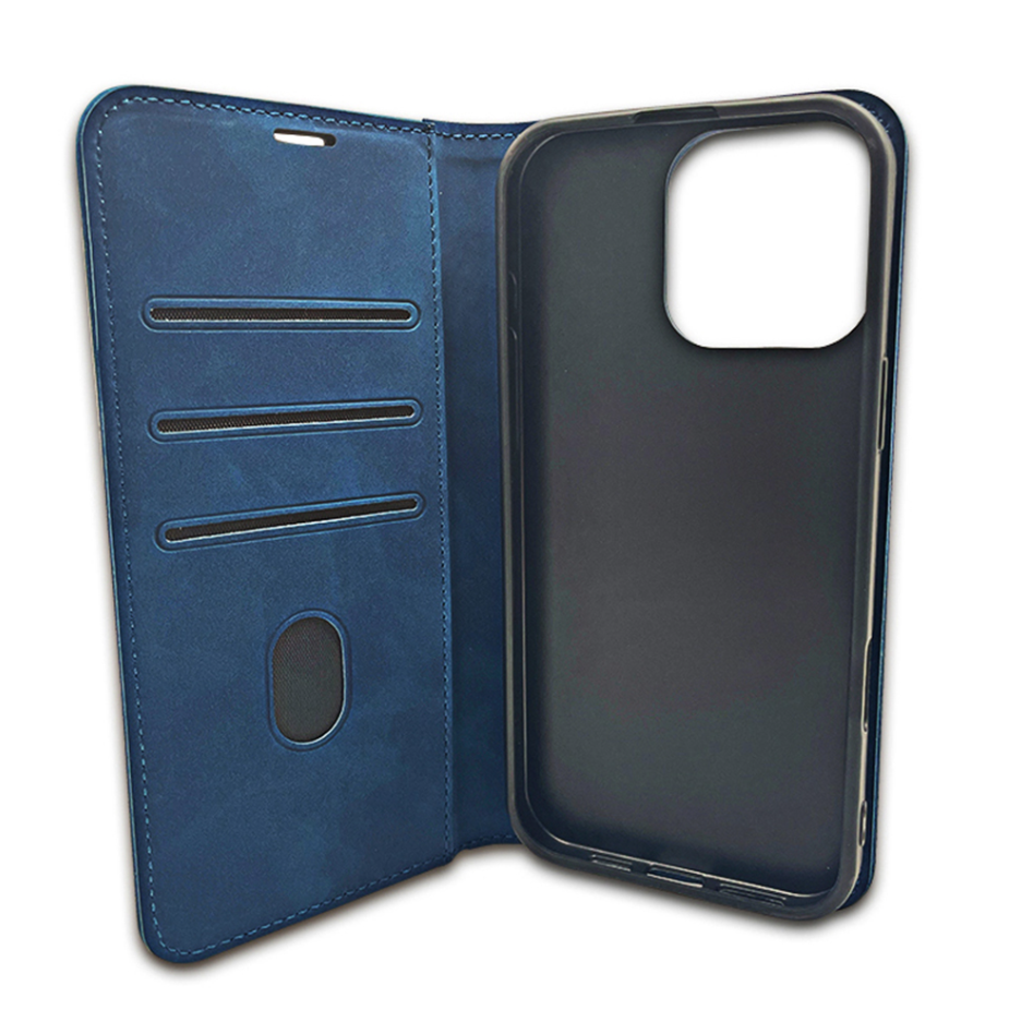 Ümbris kaanega Smart Suede iPhone 11 (sinine)