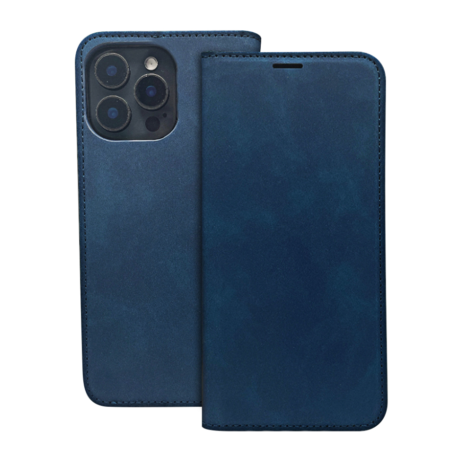 Ümbris kaanega Smart Suede iPhone 11 (sinine)