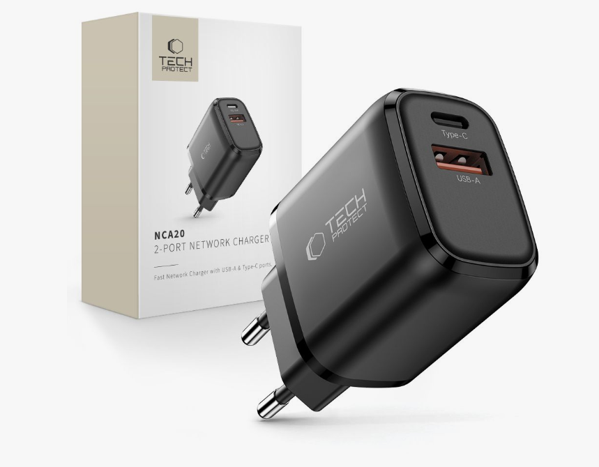 Adapter Tech-Protect NCA20 20W USB-A / USB-C (must)
