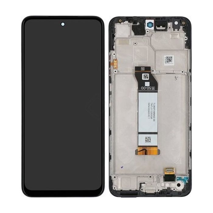 Varuosa Xiaomi Redmi Note 10 5G ekraan raamiga service pack (must)