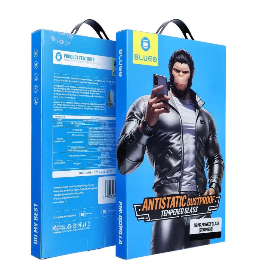 Kaitseklaas "Mr. Monkey 5D" Full Glue Strong HD Samsung A56/ A36 (must)