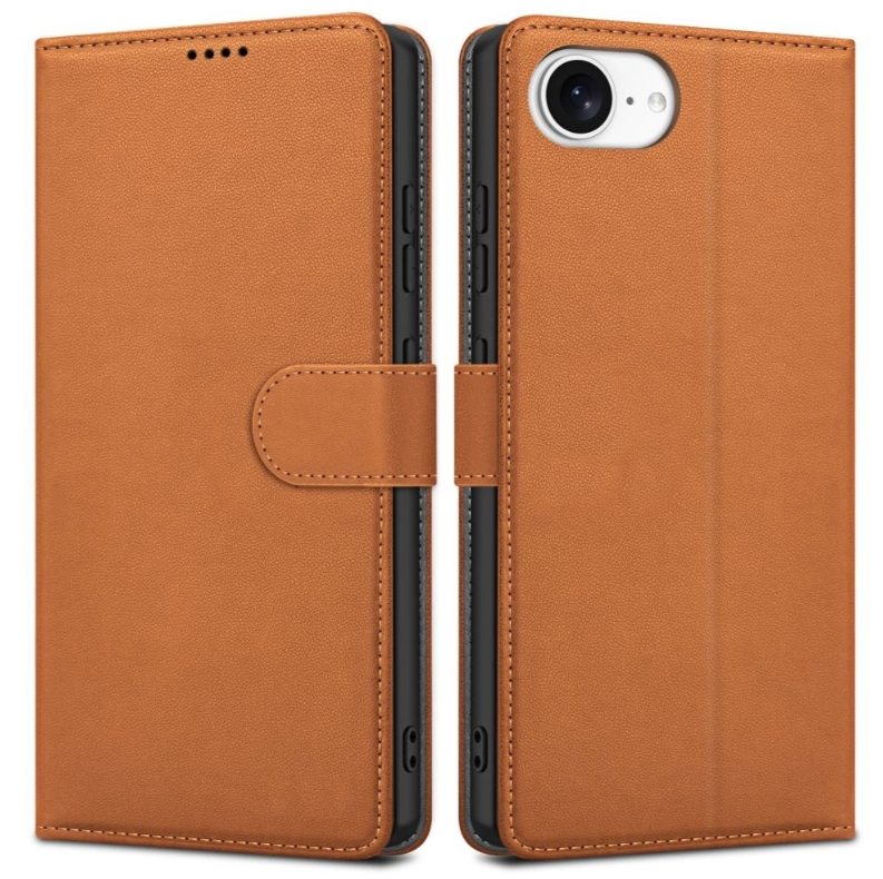 Ümbris kaanega Fancy Wallet Samsung A55 (pruun)