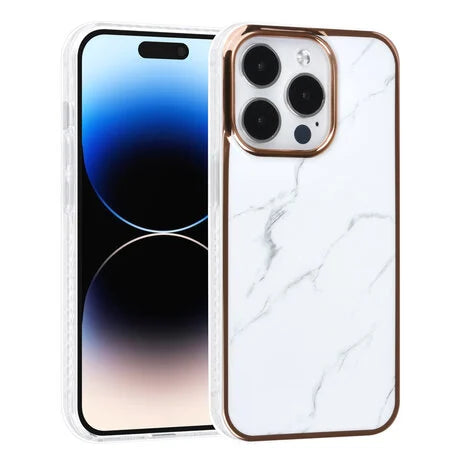 Ümbris TUNIQ Marble iPhone 14 Pro (valge)