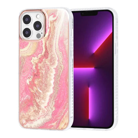 Ümbris TUNIQ Marble iPhone 13 Pro Max (roosa)