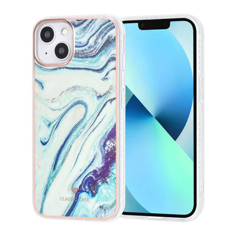 Ümbris TUNIQ Marble iPhone 13/ iPhone 14 (helesinine)