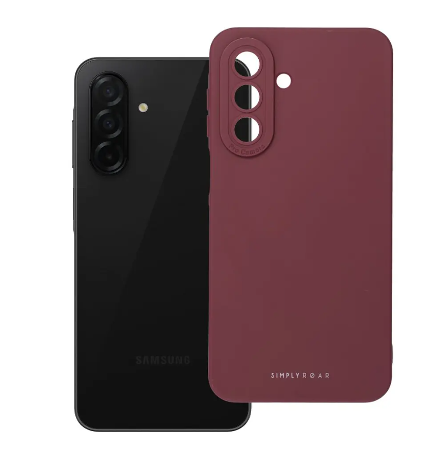 Silikoon Roar Luna Case Samsung Galaxy A27 (viinamari)