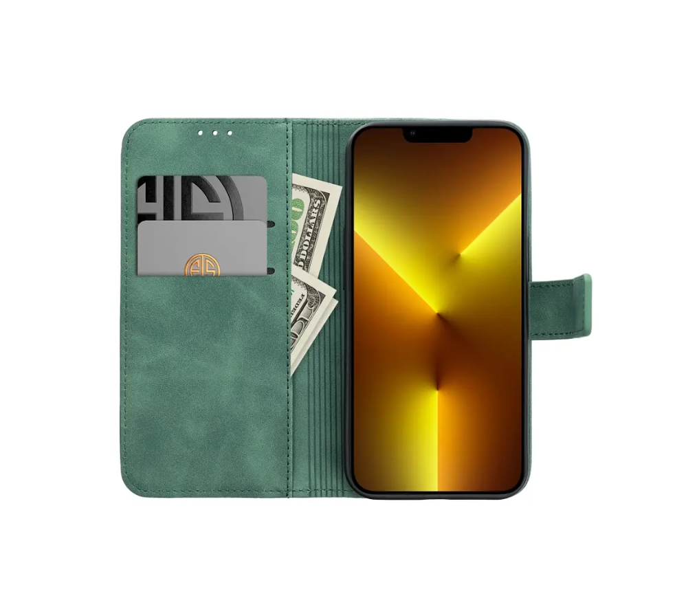 Ümbris kaanega TENDER Book Xiaomi Redmi Note 14 Pro 5G / 14 Pro Plus 5G (roheline)