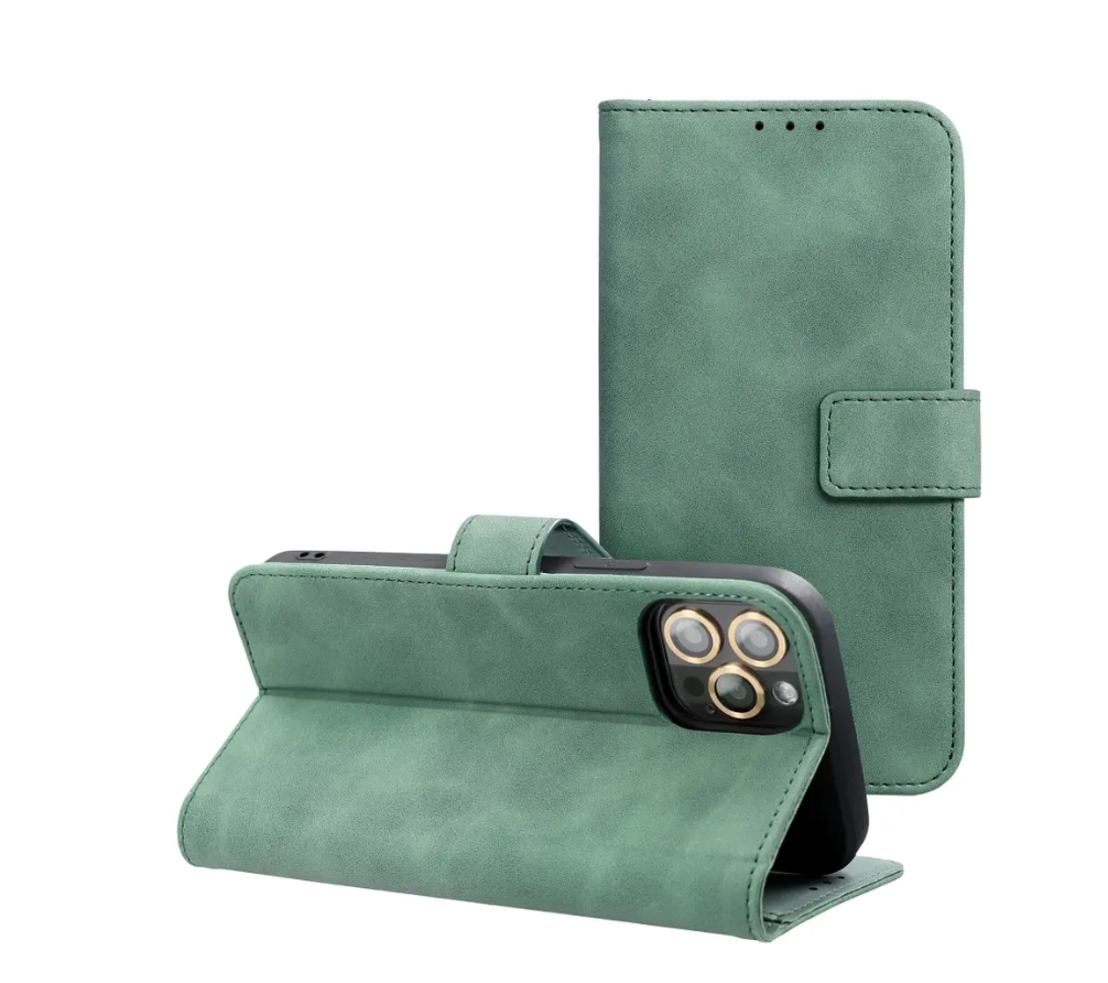 Ümbris kaanega TENDER Book Xiaomi Redmi Note 14 Pro 5G / 14 Pro Plus 5G (roheline)