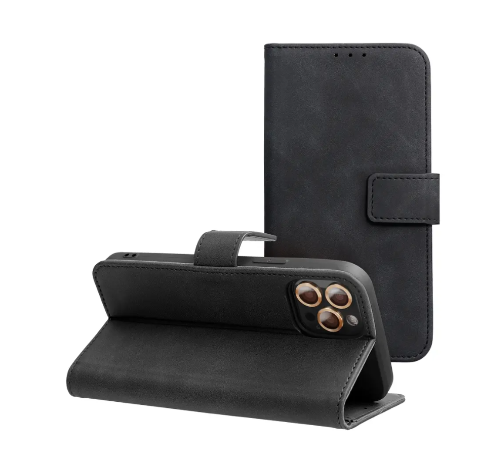 Ümbris kaanega TENDER Book Xiaomi Redmi Note 14 Pro 5G / 14 Pro Plus 5G (must)