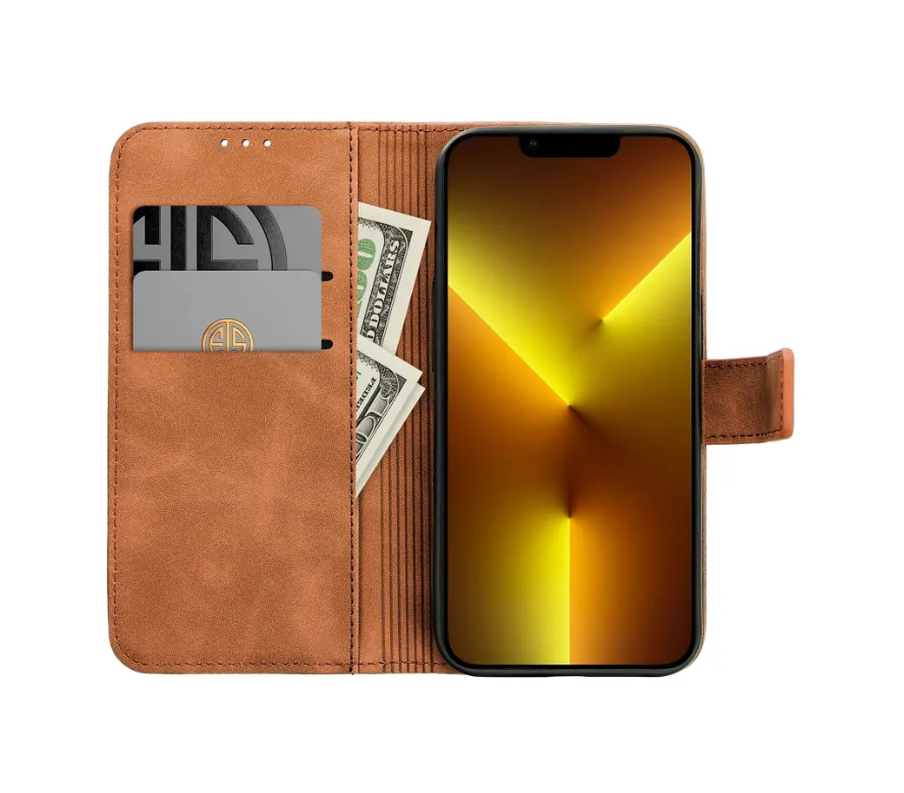 Ümbris kaanega TENDER Book Xiaomi Redmi Note 14 Pro 5G / 14 Pro Plus 5G (pruun)