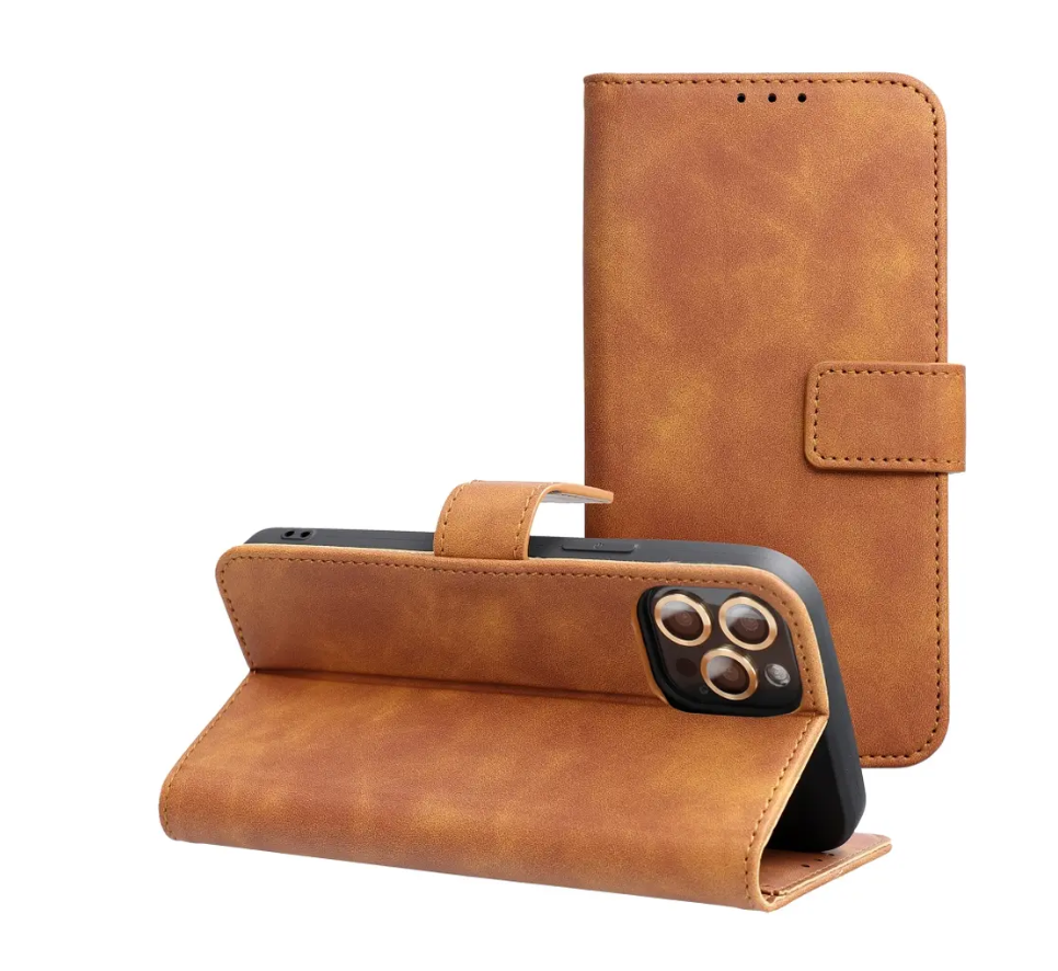 Ümbris kaanega TENDER Book Xiaomi Redmi Note 14 Pro 5G / 14 Pro Plus 5G (pruun)