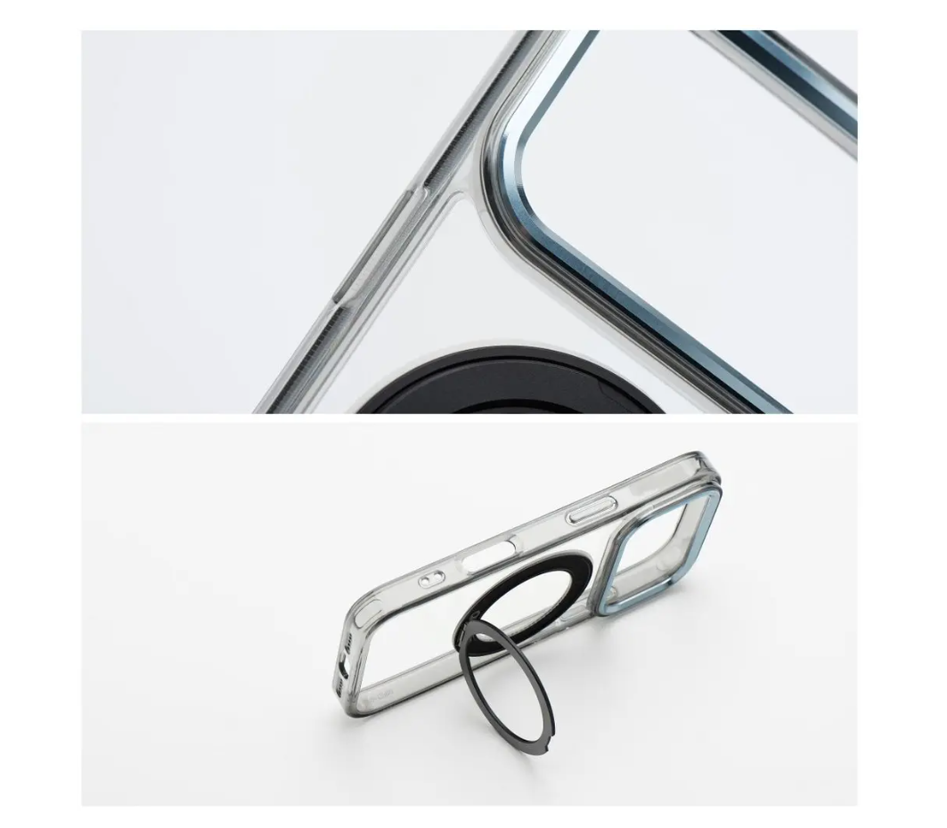 Ümbris Frame Circle Stand Magsafe Samsung A36/ A56 (läbipaistev)