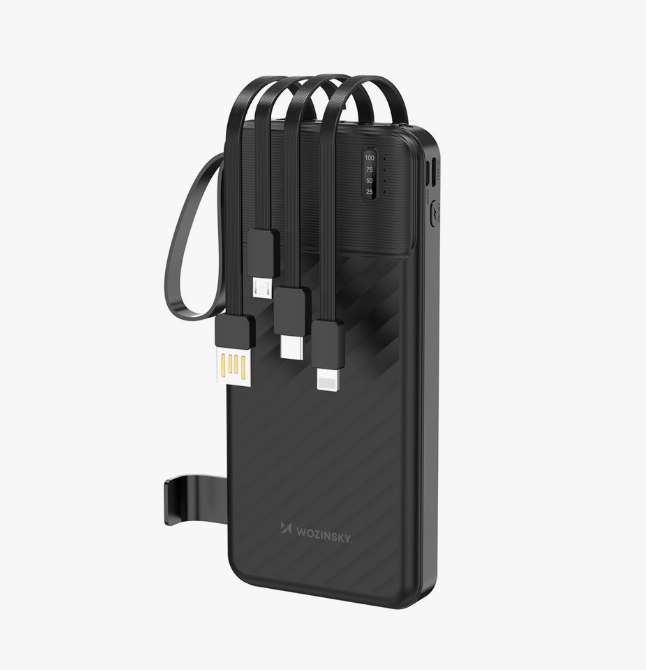 Akupank Wozinsky W11-B 10000mAh USB-C/Lightning/microUSB (must)