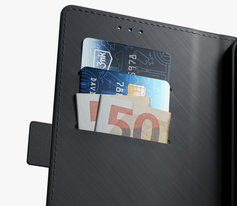 Ümbris kaanega 3mk Wallet Samsung Galaxy A25 (must)