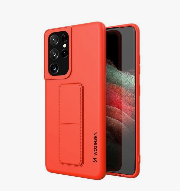 Ümbris Wozinsky Kickstand Samsung S21 Ultra (punane)