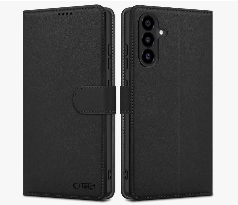 Ümbris kaanega Tech-Protect Wallet Samsung A17 (must)