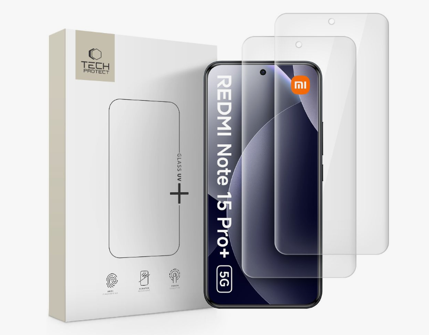 Kaitseklaas Tech-Protect Glass UV Xiaomi Redmi Note 15 Pro Plus