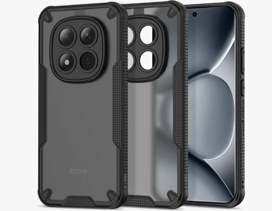 Ümbris Tech-Protect Rugged Shield Xiaomi Redmi Note 15 Pro Plus/ Poco M8 Pro (läbipaistev / must)