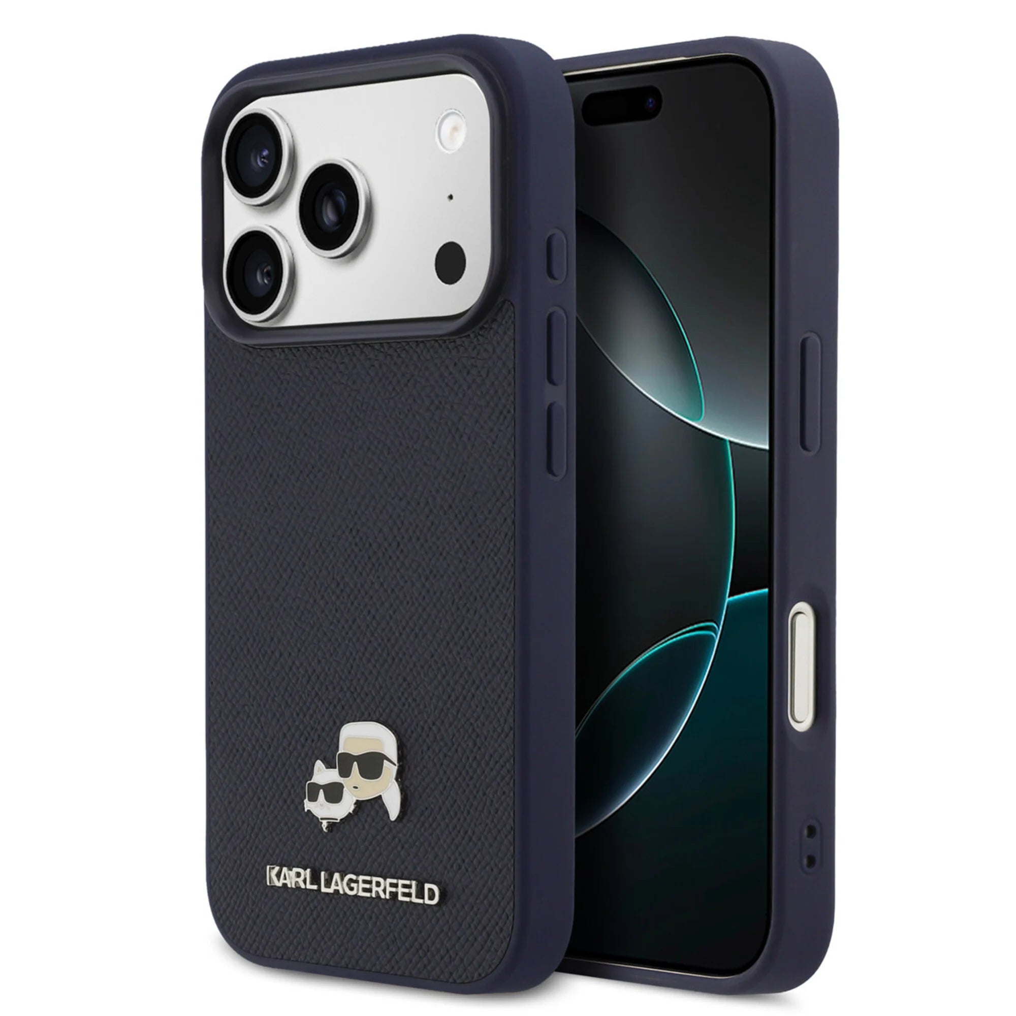 Karl Lagerfeld Ümbris Saffiano Leather MagSafe iPhone 17 Pro Max (sinine)