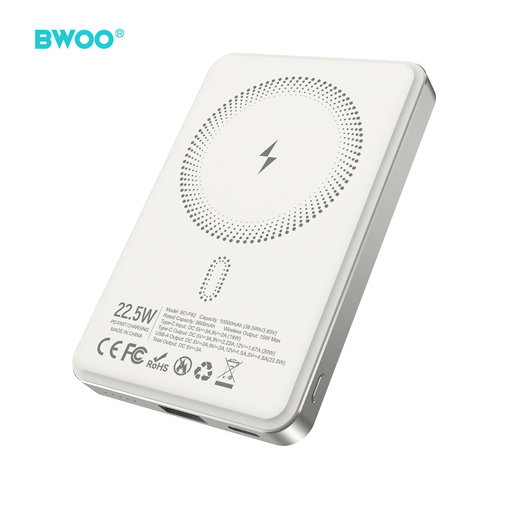 Akupank BWOO P82 BO MagSafe 10000mAh 15W (valge)